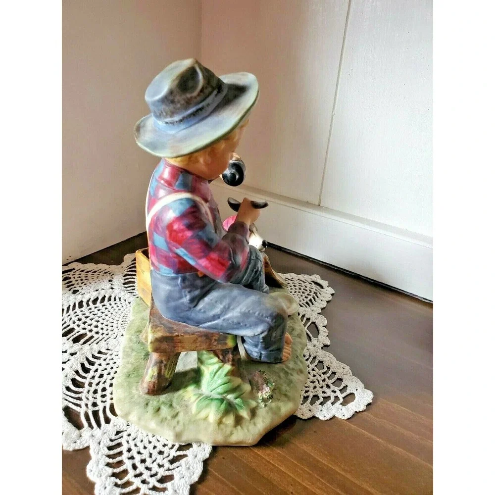 1958 1st Edition Gorham Norman Rockwell Spring Mysterious Malady Figurine EUC